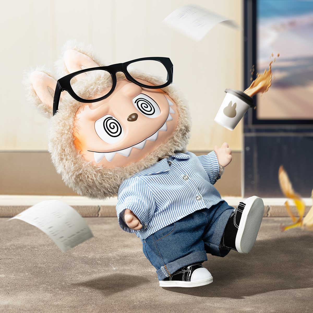 POP MART THE MONSTERS - FLIP WITH ME Vinyl Plush Doll - Fugitive Toys