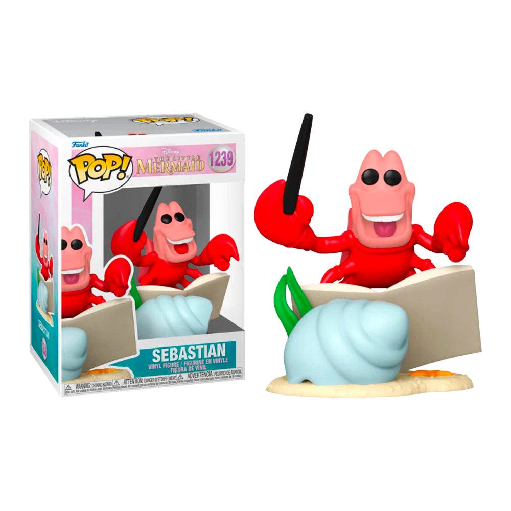 Disney The Little Mermaid Pop Vinyl Figure Sebastian Conductor Entertainment Earth Exclusive 1239