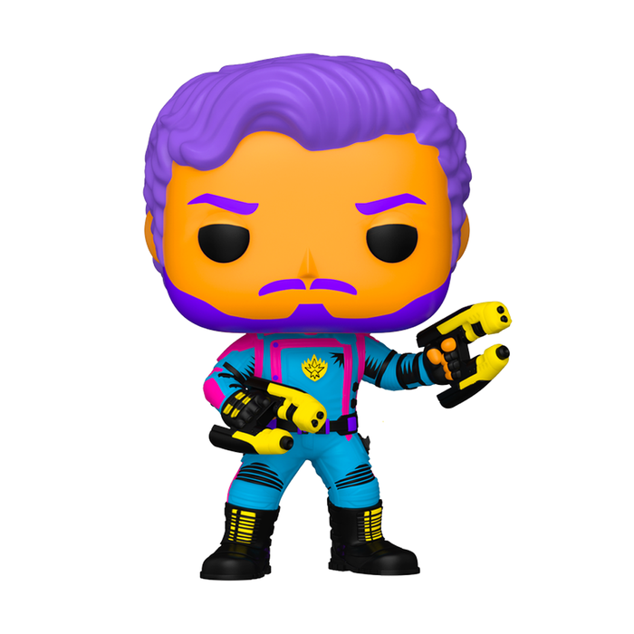 Marvel Guardians of the Galaxy Pop! Vinyl Figure Star-Lord Blacklight (SE) [1240] Fugitive Toys Funko