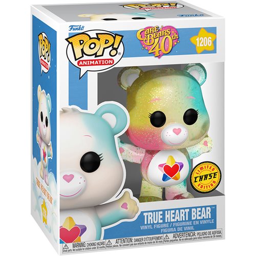 Care Bears 40th Pop! Vinyl Figure True Heart Bear Glitter [Chase] [1206] - Fugitive Toys