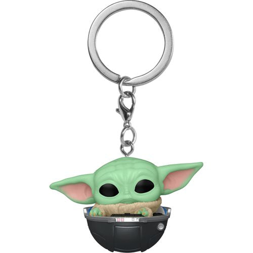 Star Wars The Mandalorian Pocket Pop! Keychain Grogu in Hover Pram - Fugitive Toys
