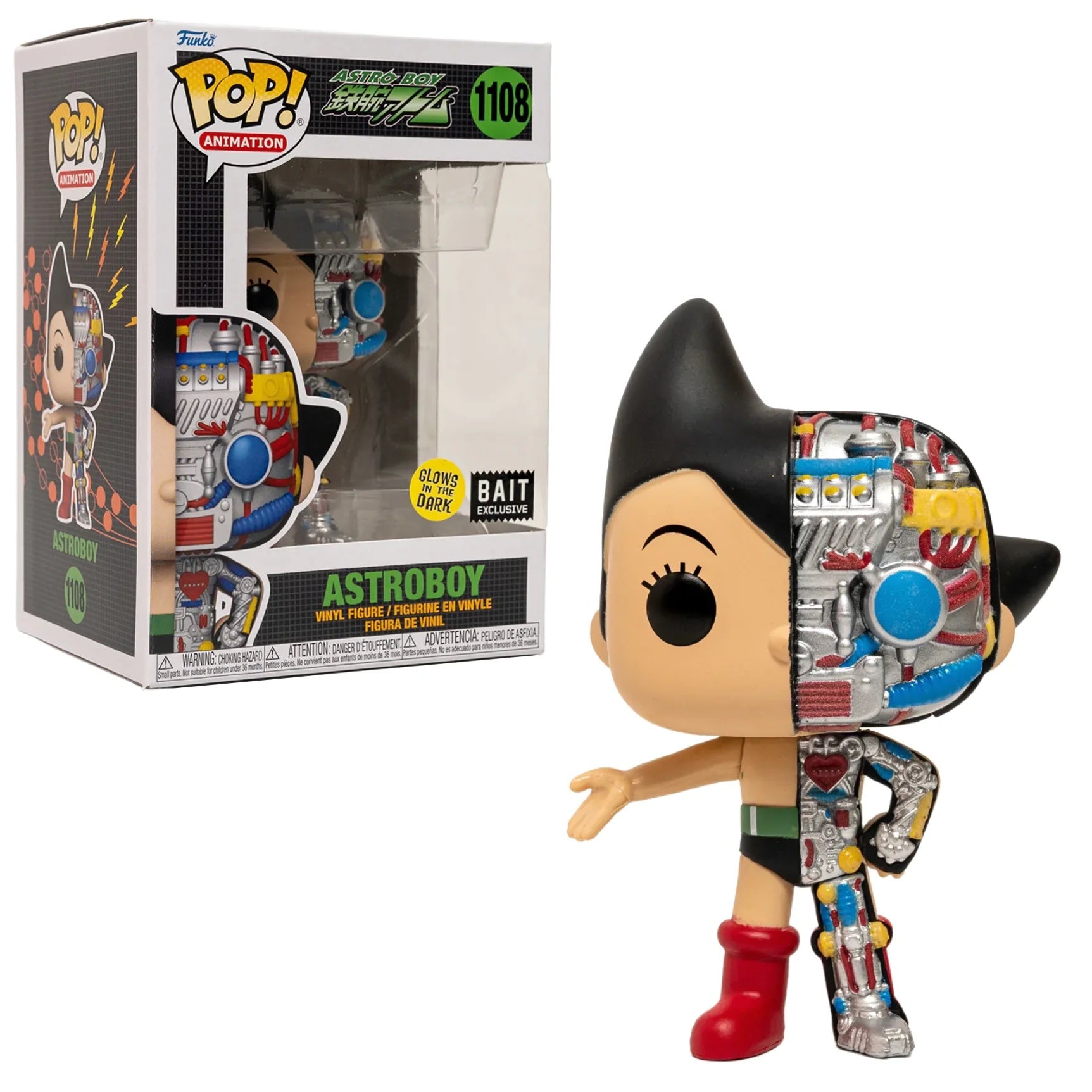Animation Pop! Vinyl Figure Astro Boy Half Exposed Glows in the Dark