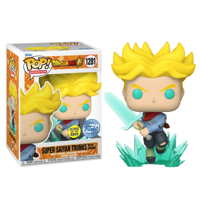 Dragon Ball Super Pop! Vinyl Figure Super Saiyan Trunks with Sword (GITD SE) [1281] - Fugitive Toys