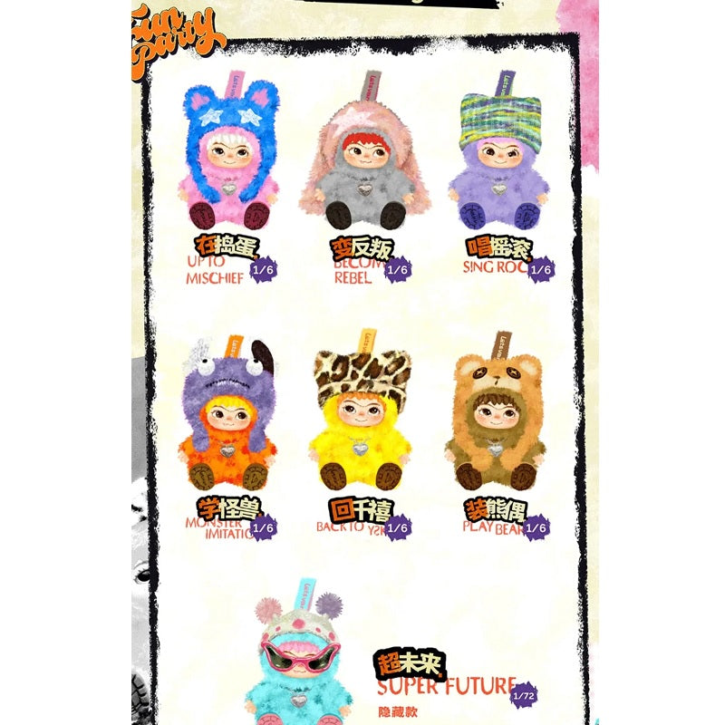 Fuzzy Trendy Fun Party Series Plush Pendant [1 Blind Box] - Fugitive Toys