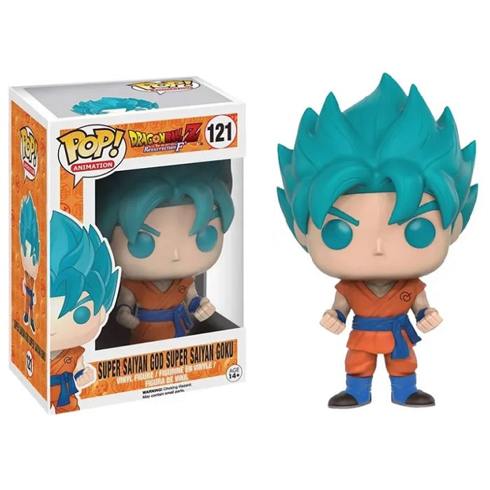 Dragon Ball Z Pop! Vinyl Figure Super Saiyan God Super Saiyan Goku (Blue) [121] - Fugitive Toys