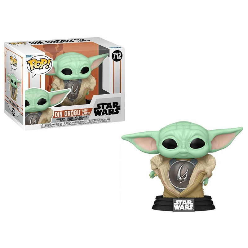 Star Wars The Mandalorian Pop! Vinyl Figure Din Grogu with Armor [712] - Fugitive Toys