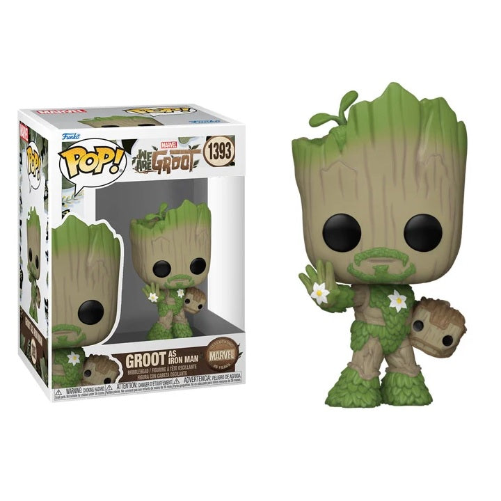 Marvel We Are Groot Pop! Vinyl Figure Groot As Iron Man [1393] - Fugitive Toys