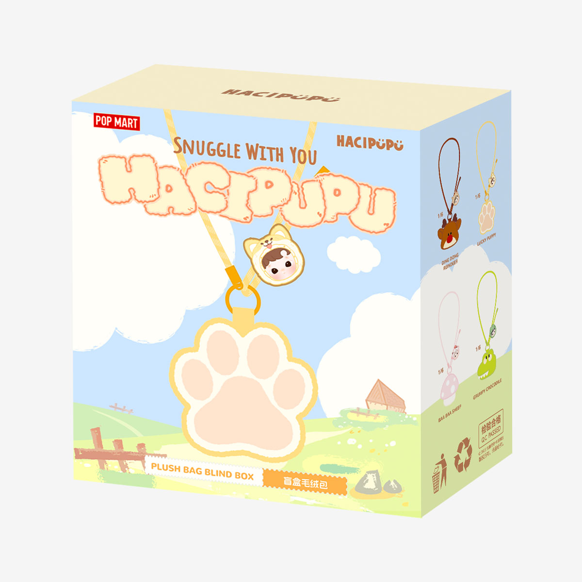 POP MART HACIPUPU Snuggle With You Series-Plush Bag [1 Sealed Case] - Fugitive Toys