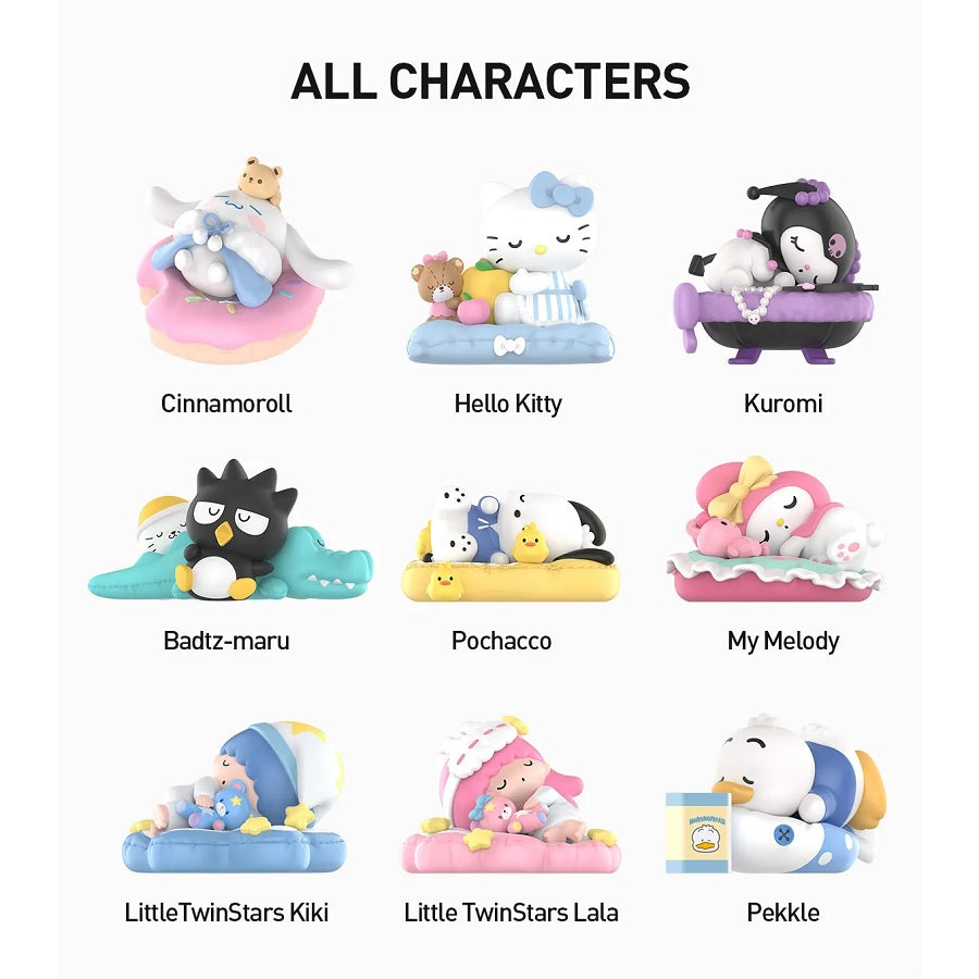 POP MART Hello Kitty and Friends Fall Asleep Series Figures [1 Sealed Case] - Fugitive Toys