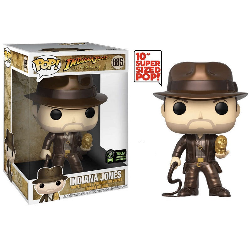 Disney Pop! Vinyl Figure Indiana Jones with Idol Metallic [10 Inch] [ECCC Exclusive] [885] - Fugitive Toys