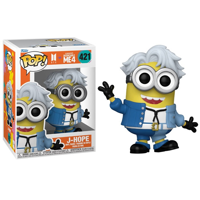 BTS x Despicable Me 4 Pop! Vinyl Figure J-Hope [Minion] [421] - Fugitive Toys