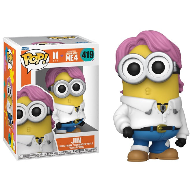 BTS x Despicable Me 4 Pop! Vinyl Figure Jin [Minion] [419] - Fugitive Toys