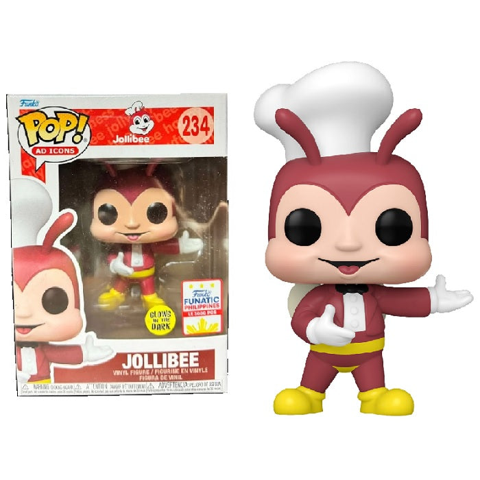 Ad Icons Pop! Vinyl Figure Jollibee [Glow] [Funko Funatics Philippines] [234] - Fugitive Toys