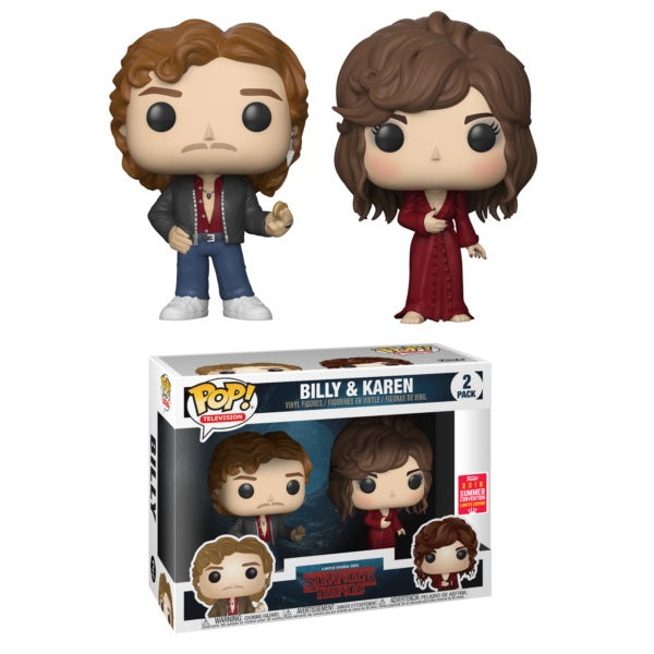 Stranger Things Pop! Vinyl Figure Billy and Karen [Summer Convention] [2-pack] - Fugitive Toys