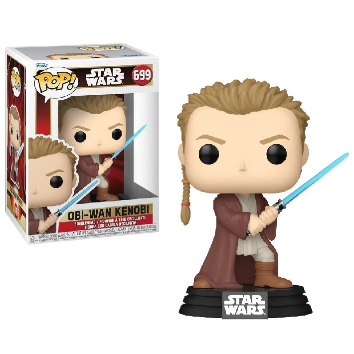 Star Wars Episode 1: The Phantom Menace Pop! Vinyl Figure Obi-Wan Kenobi [Padawan] [699] - Fugitive Toys