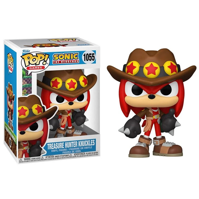 Sonic the Hedgehog Pop! Vinyl Figure Treasure Hunter Knuckles [1055] - Fugitive Toys