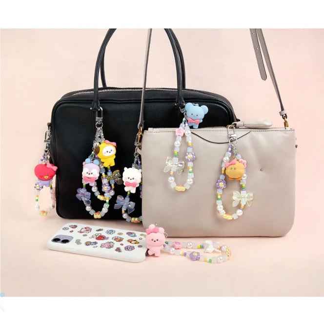 BT21 Lovely Beads Strap Keyring - Koya - Fugitive Toys
