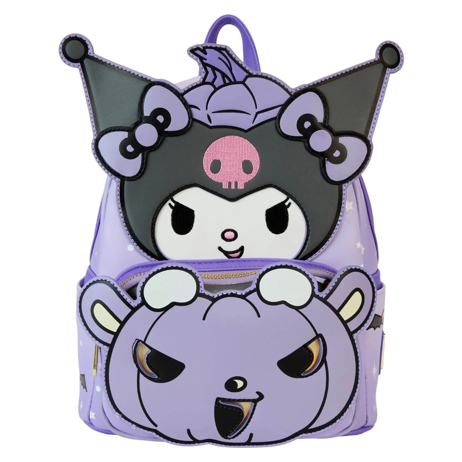Loungefly x Sanrio Kuromi Pumpkin Light Up Glow Mini Backpack - Fugitive Toys