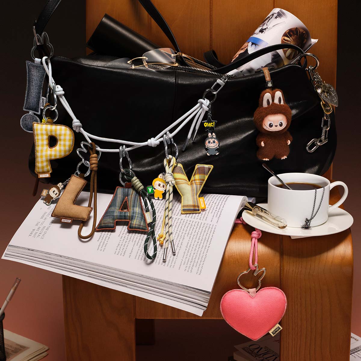 POP MART THE MONSTERS Labubu Pin for Love Series- Letter Pendant (N-Z) [1 Sealed Case] - Fugitive Toys