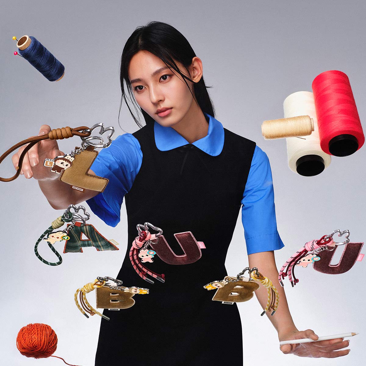 POP MART THE MONSTERS Labubu Pin for Love Series- Letter Pendant (N-Z) [1 Sealed Case] - Fugitive Toys