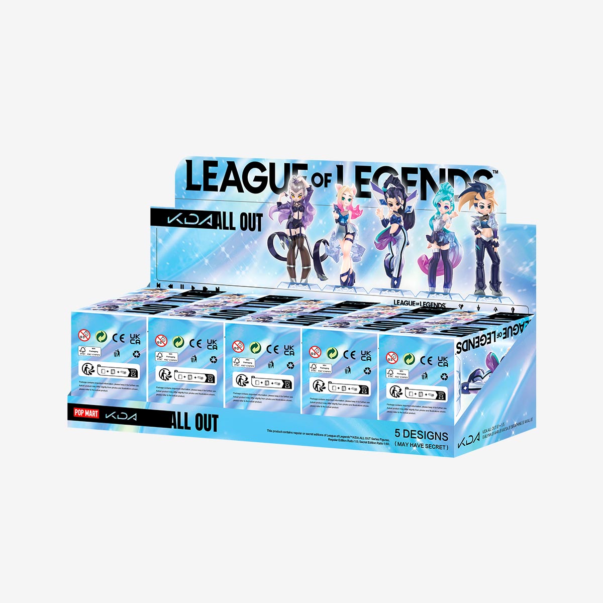 POP MART League of Legends K/DA ALL OUT Series Figures [1 Blind Box] - Fugitive Toys