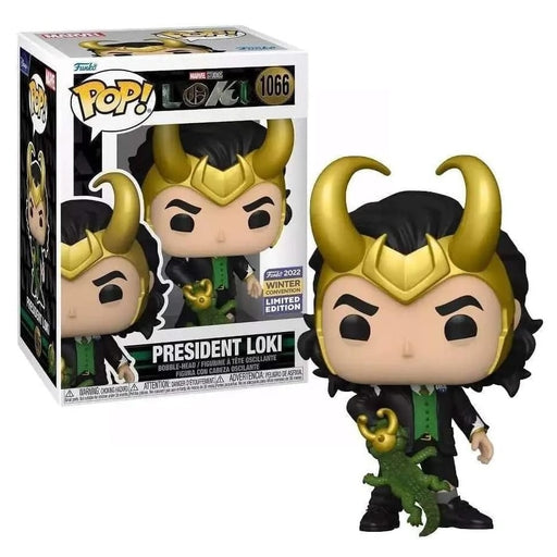 Marvel Studios Loki Series Pop! Vinyl Figure President Loki with Alligator [2022 Winter Convention] [1066] - Fugitive Toys