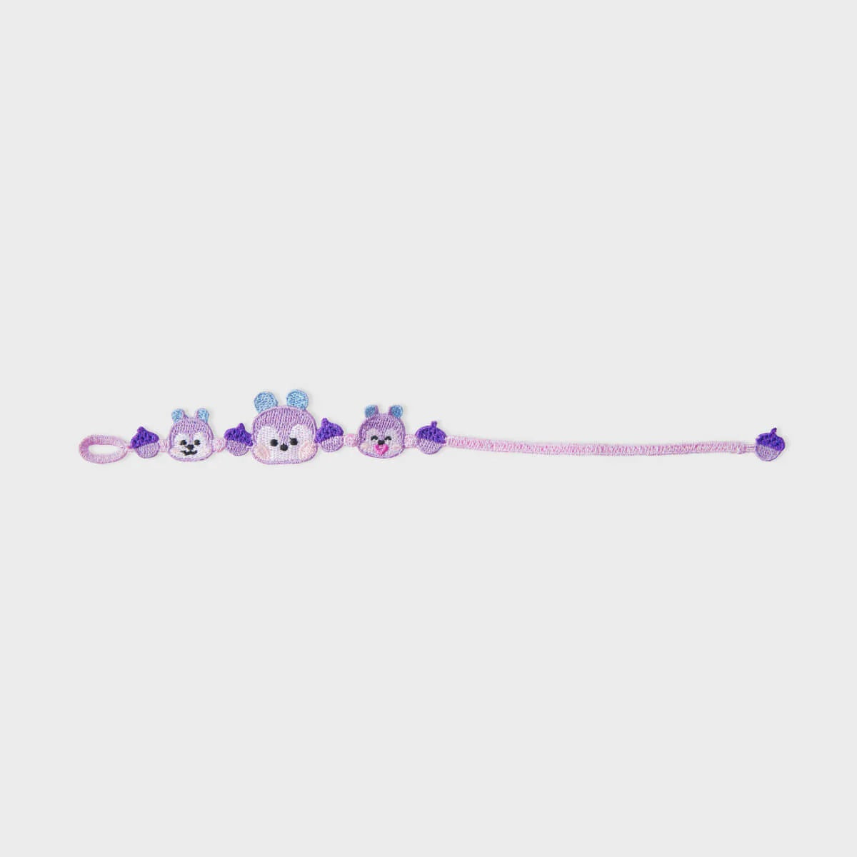 BT21 BIG & TINY Edition Embroidery Patch Bracelet - Mang - Fugitive Toys