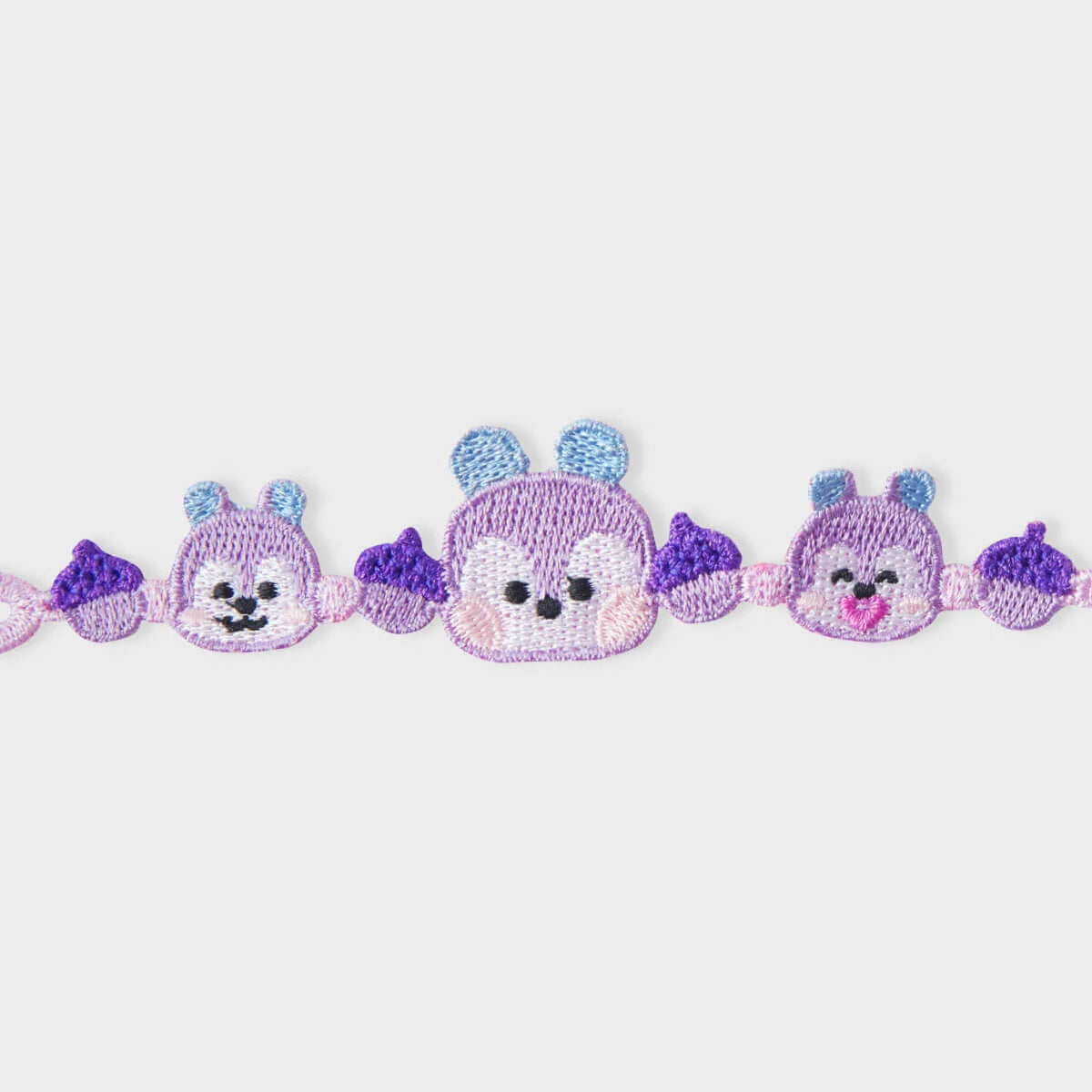 BT21 BIG & TINY Edition Embroidery Patch Bracelet - Mang - Fugitive Toys