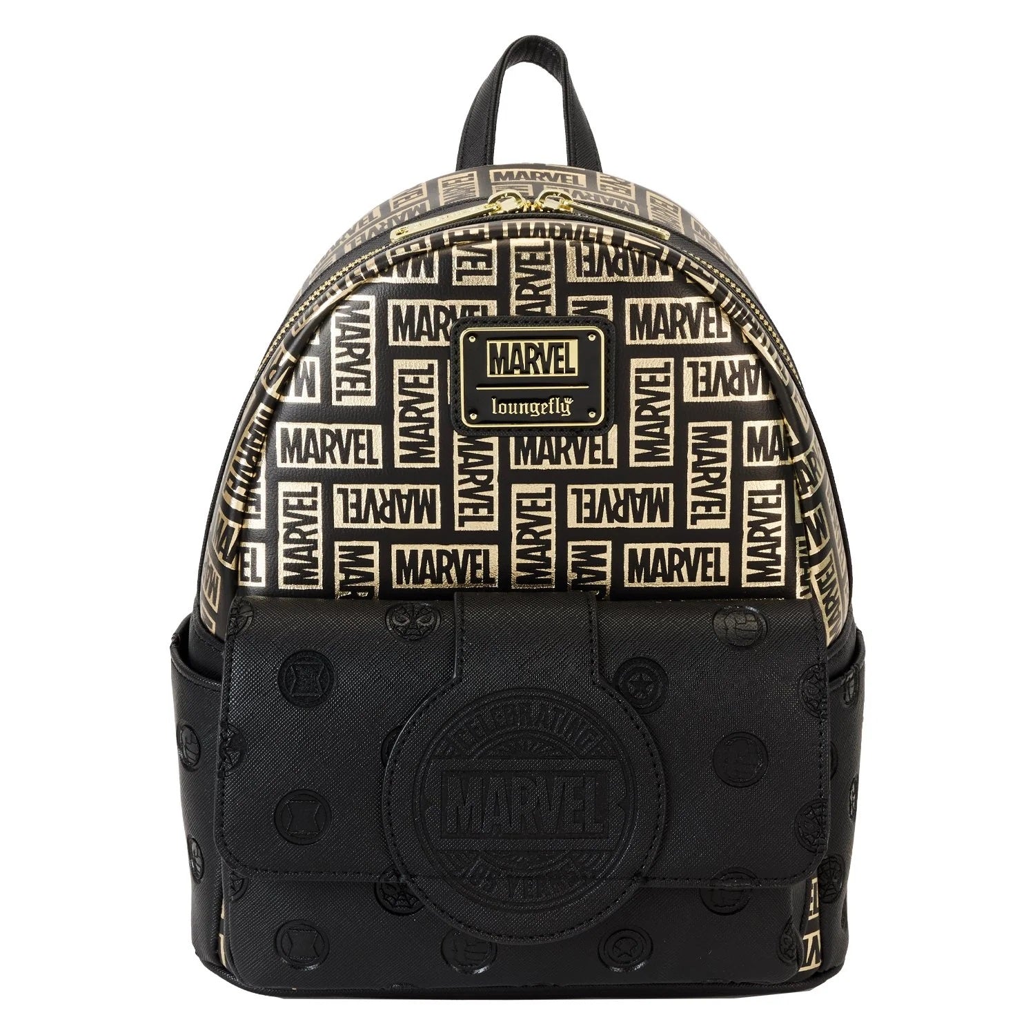 Loungefly x Marvel 85th Anniversary All-Over Print Logo Mini Backpack - Fugitive Toys