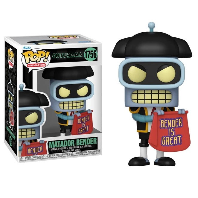 Futurama Pop! Vinyl Figure Matador Bender [[1756] - Fugitive Toys