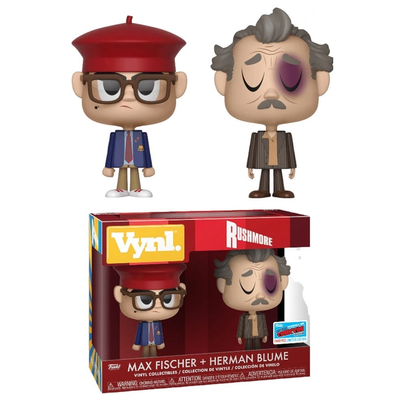 Rushmore Vynl. Figures Max Fischer + Herman Blume [NYCC 2018 Exclusive] [2-Pack] - Fugitive Toys