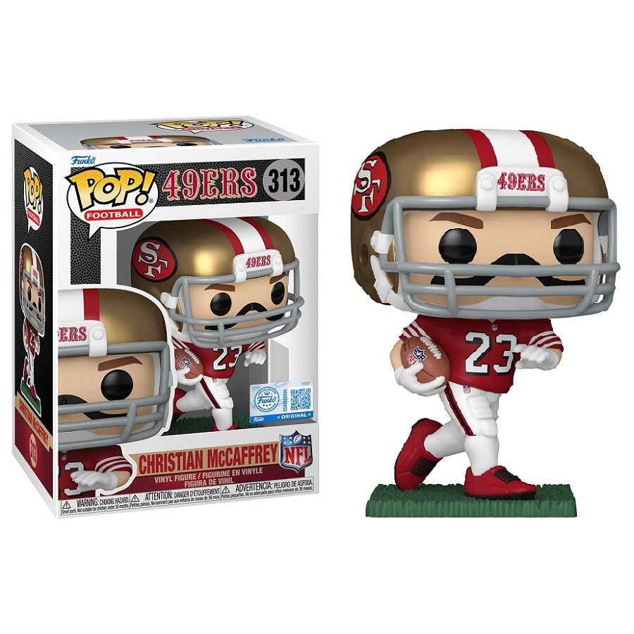 NFL Pop! Vinyl Figure Christian McCaffrey Throwback Uniform (Fugitive Toys Exclusive) [49ers] [313] - Fugitive Toys