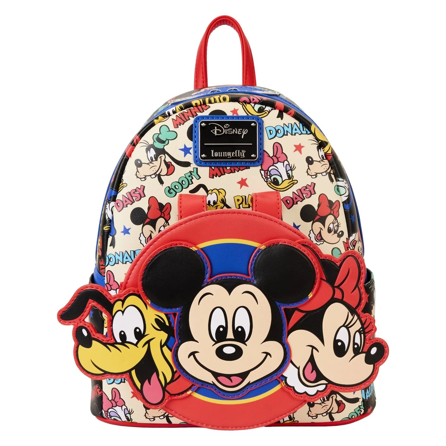 Loungefly x Disney Mickey & Friends Classic All-Over Print Mini Backpack With Ear Headband - Fugitive Toys