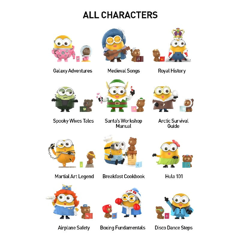 POP MART Minions Bedtime Stories by Bob and Tim Series Figures [1 Sealed Case] - Fugitive Toys