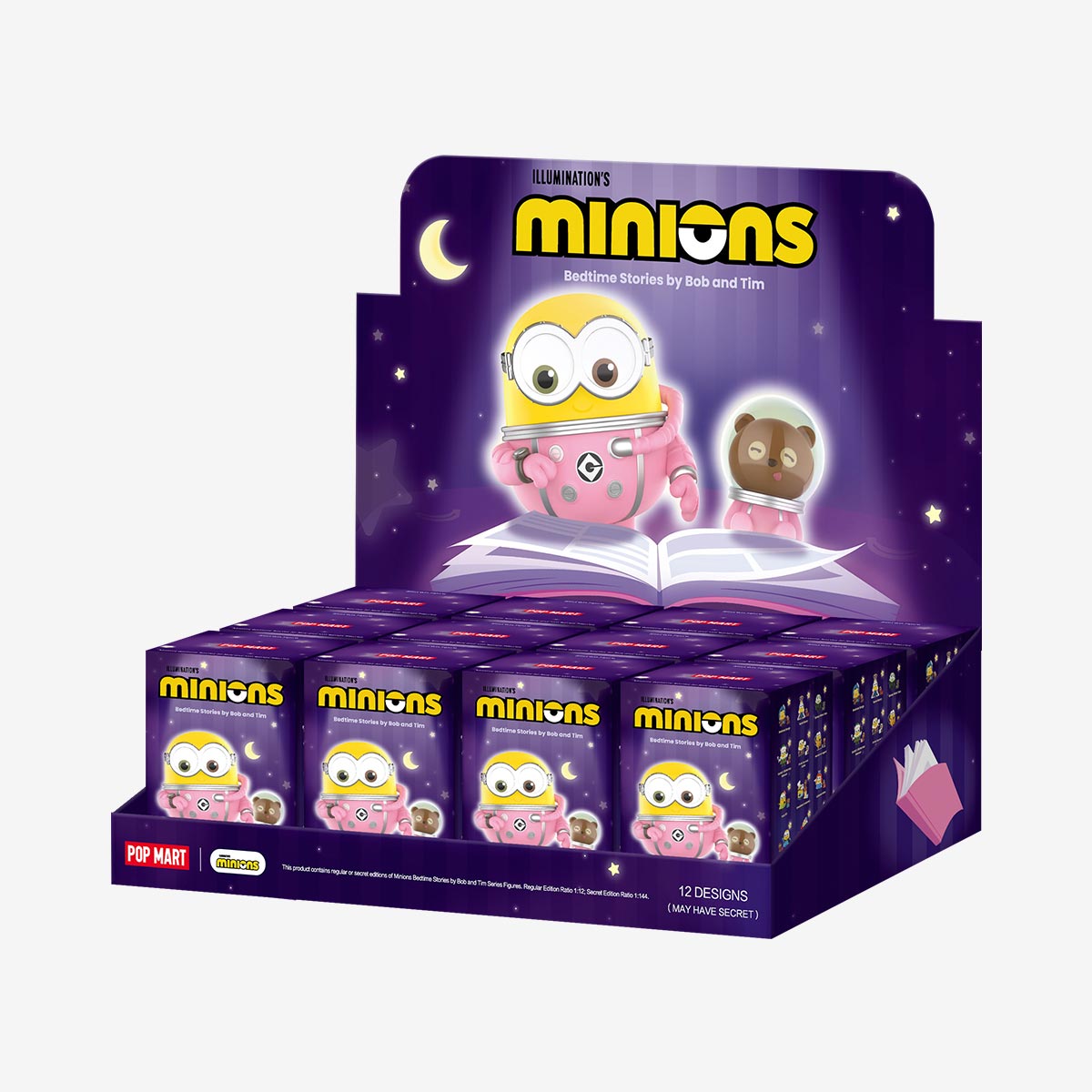 POP MART Minions Bedtime Stories by Bob and Tim Series Figures [1 Sealed Case] - Fugitive Toys