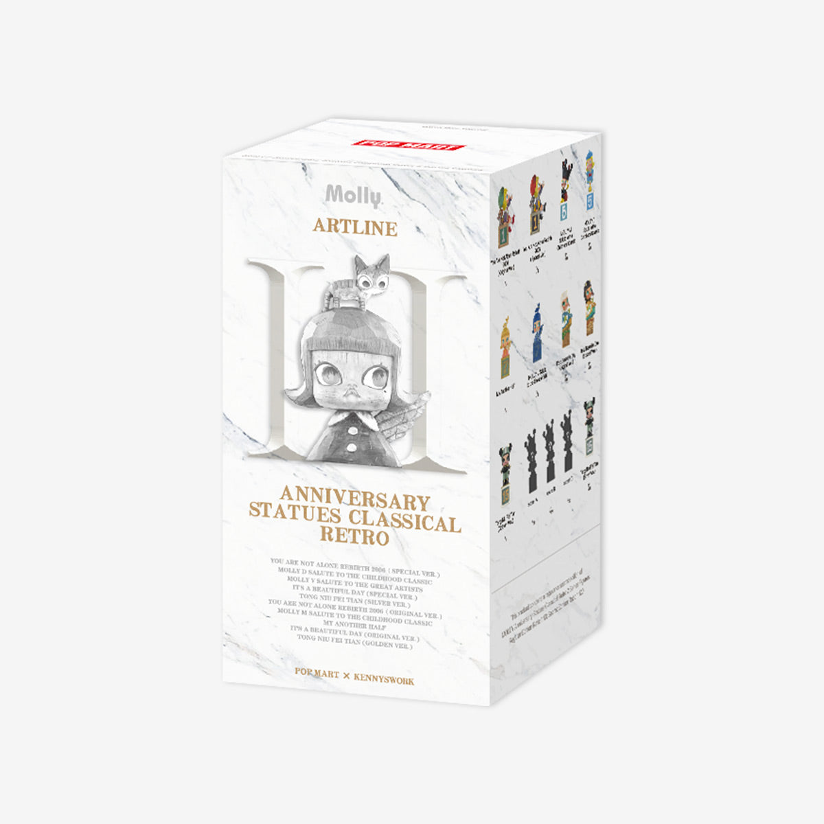POP MART MOLLY Anniversary Statues Classical Retro 2 Series Figures [1 Blind Box] - Fugitive Toys