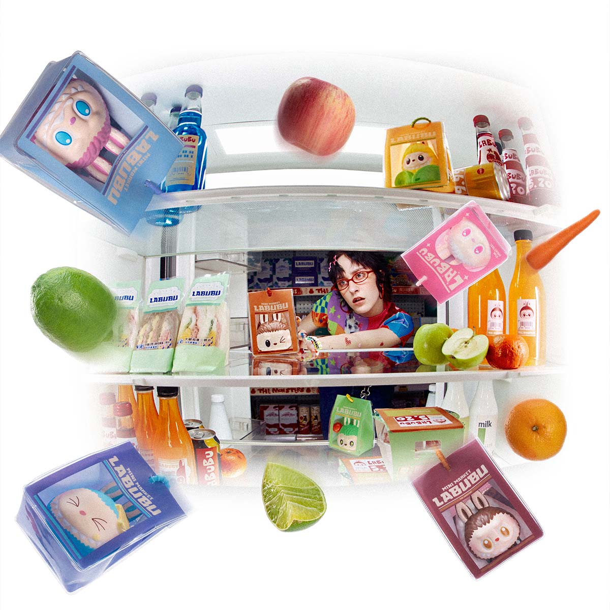 POP MART THE MONSTERS Labubu Wacky Mart Series-Pinch Pendant [1 Sealed Case] - Fugitive Toys