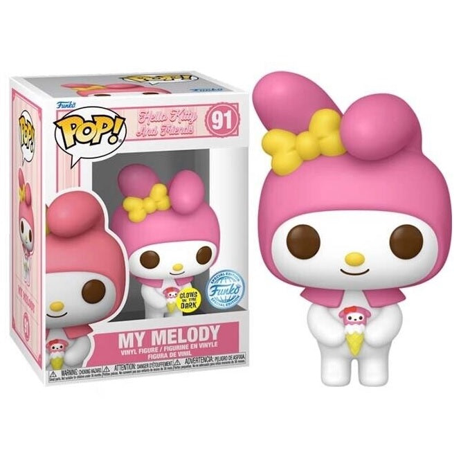 Sanrio Pop! Vinyl Figure My Melody with Ice Cream [Glow] [Special Edition] [91] - Fugitive Toys