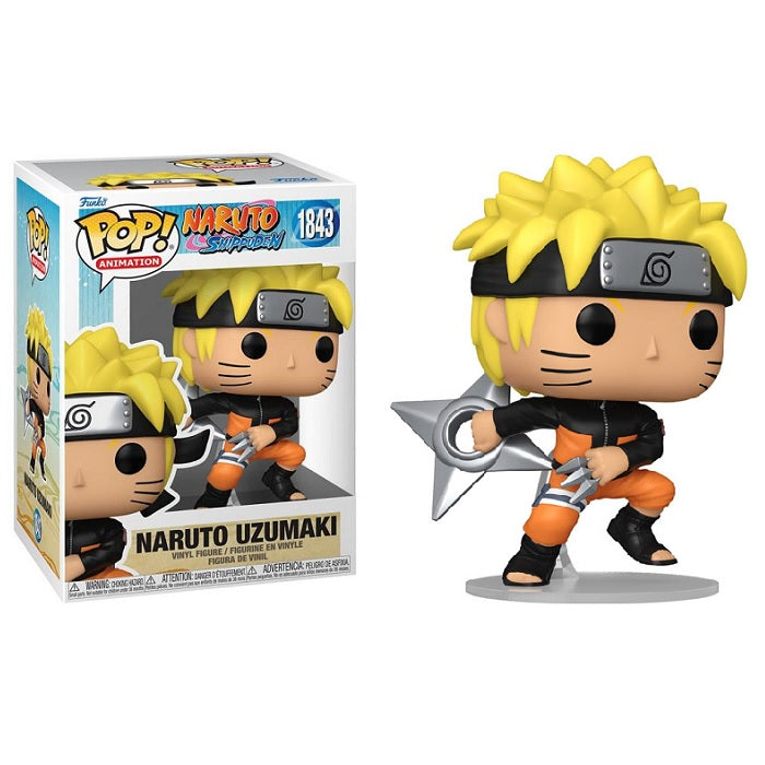 Naruto Shippuden Pop! Vinyl Figure Naruto Uzumaki with Kunai and Shuriken [1843] - Fugitive Toys