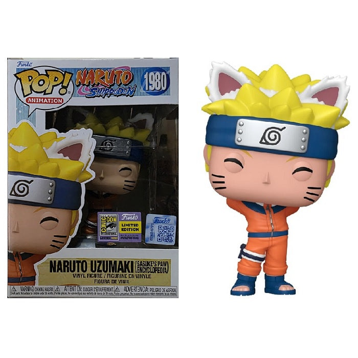 Naruto Shippuden Pop! Vinyl Figure Naruto Uzumaki [Sasuke's Paw Encyclopedia] [SDCC 2025] [1980] - Fugitive Toys
