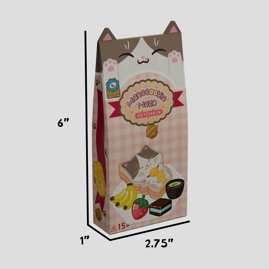 Kaleidos Creative Presents Manecookie Neko Keychain [1 Blind Box] - Fugitive Toys