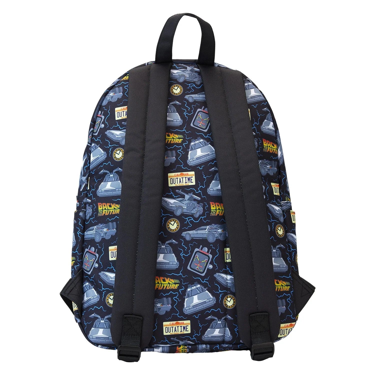 Loungefly x Back To The Future 40th Anniversary All-Over Print Nylon Full-Size Backpack - Fugitive Toys