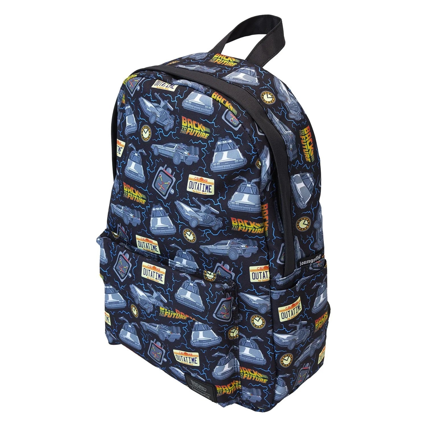 Loungefly x Back To The Future 40th Anniversary All-Over Print Nylon Full-Size Backpack - Fugitive Toys