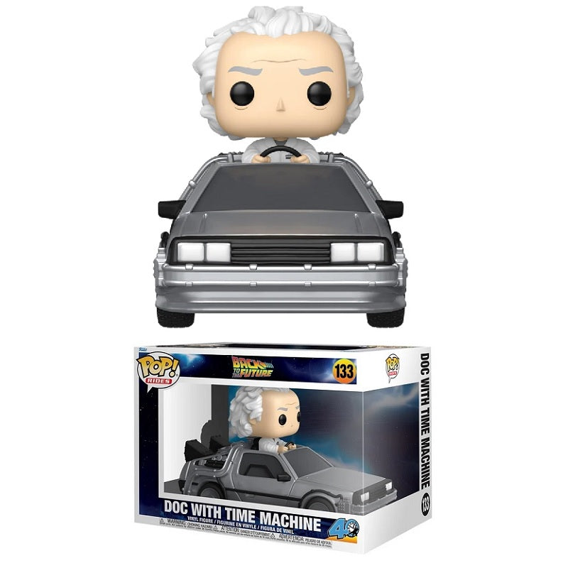 Back To The Future Pop! Rides Doc With Time Machine [133] - Fugitive Toys