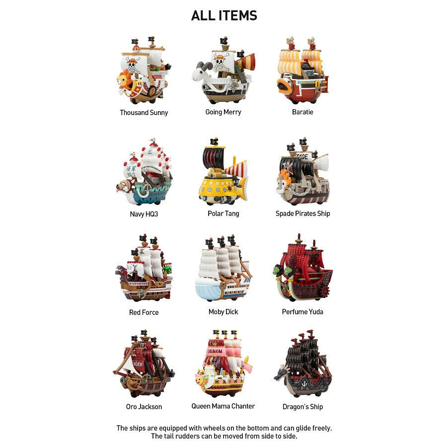 POP MART One Piece - The Grand Line Series Vehicles [1 Sealed Case] - Fugitive Toys