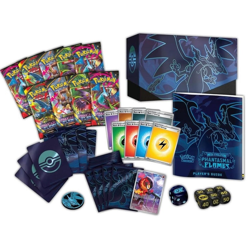 Pokemon TCG Mega Evolution Phantasmal Flames Elite Trainer Box - Fugitive Toys