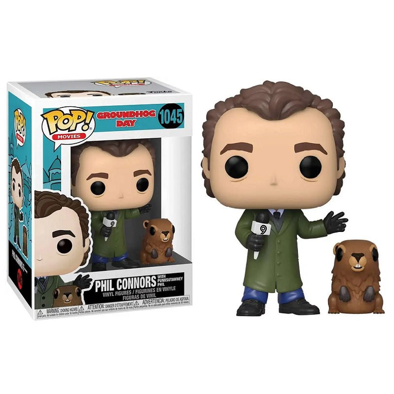 Groundhog Day Pop! Vinyl Figure Phil Collins with Punxsutawney Phil [1045] - Fugitive Toys