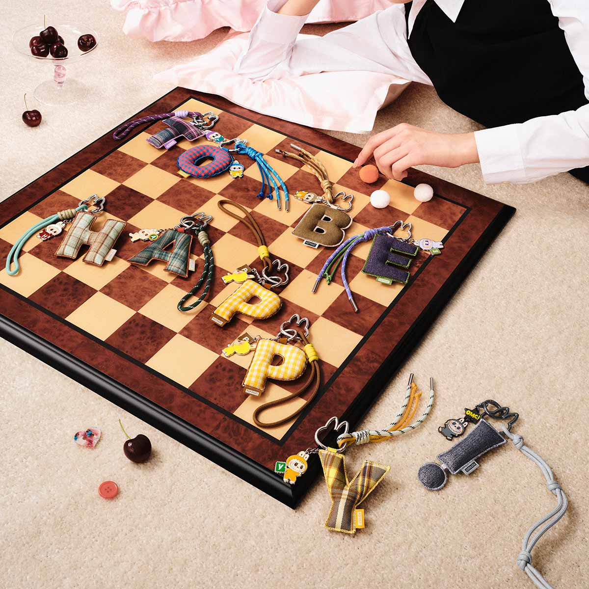 POP MART THE MONSTERS Labubu Pin for Love Series- Letter Pendant (A-M) [1 Sealed Case] - Fugitive Toys