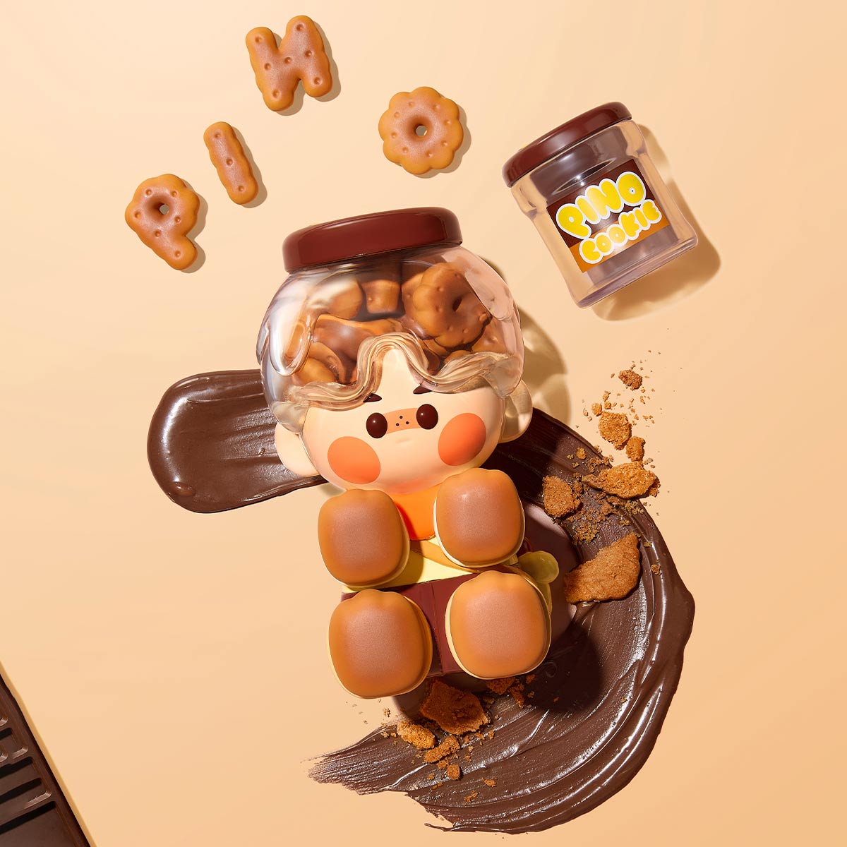 POP MART PINO JELLY Chocolate Cookie Figurine - Fugitive Toys