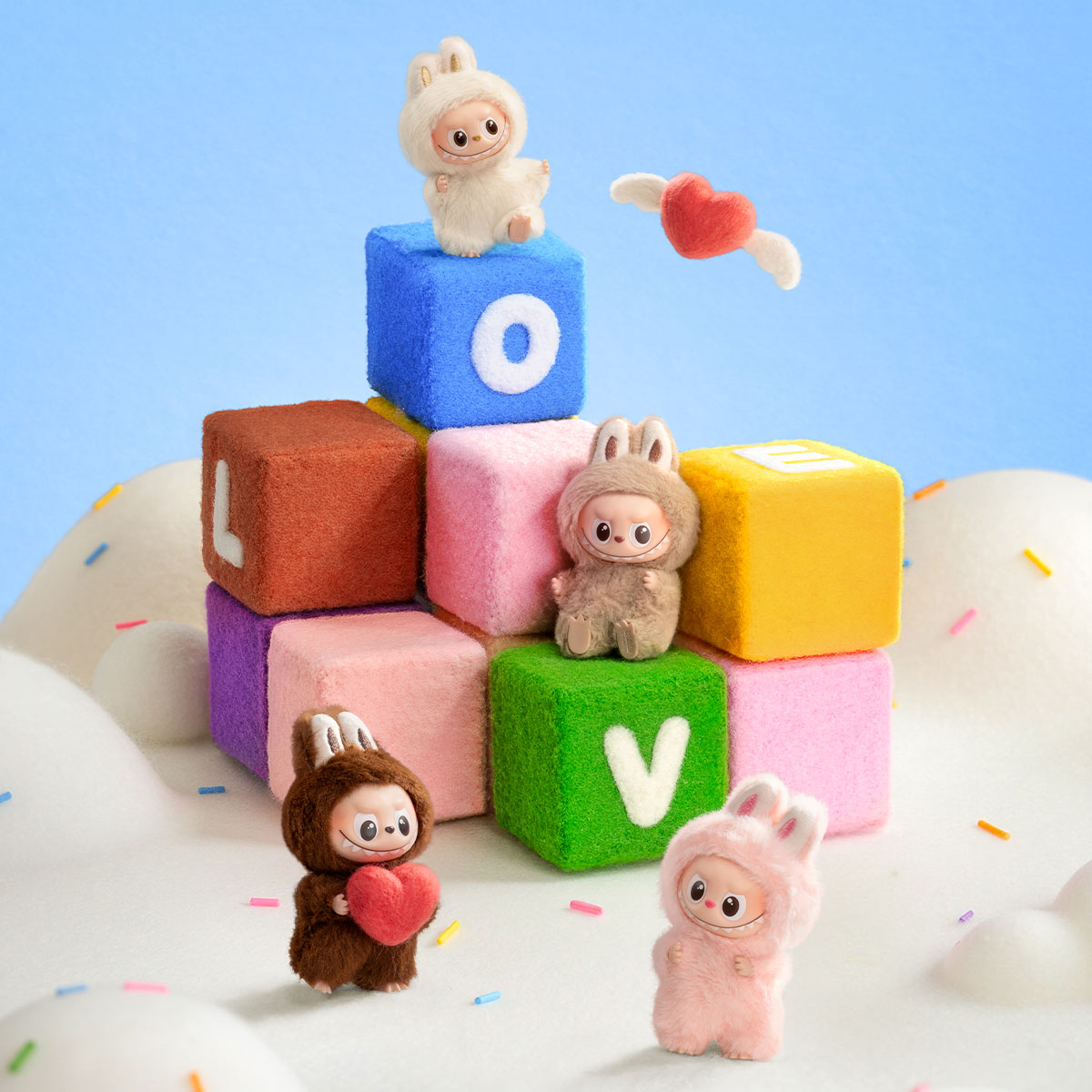 POP MART THE MONSTERS Labubu Pin for Love Series-Vinyl Plush Pendant (A-M) [1 Sealed Case] - Fugitive Toys